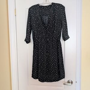 Reitmans Back Polka Dot Dress Size Medium